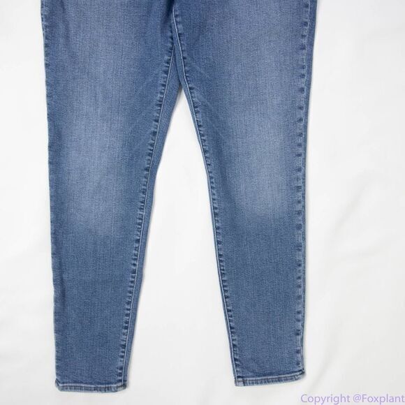 NEW‎ Madewell the tall Mid-rise Skinny Crop Jeans dewey wash, size 30T - Picture 6 of 16